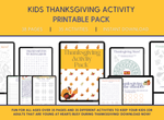 Load image into Gallery viewer, Kids Thanksgiving Activities Printable Pack
