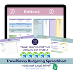 Load image into Gallery viewer, TravelSavvy Budget Spreadsheet System
