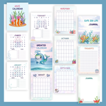 Load image into Gallery viewer, 2025 Calendar + Undated Monthly Calendar + Journal Pages
