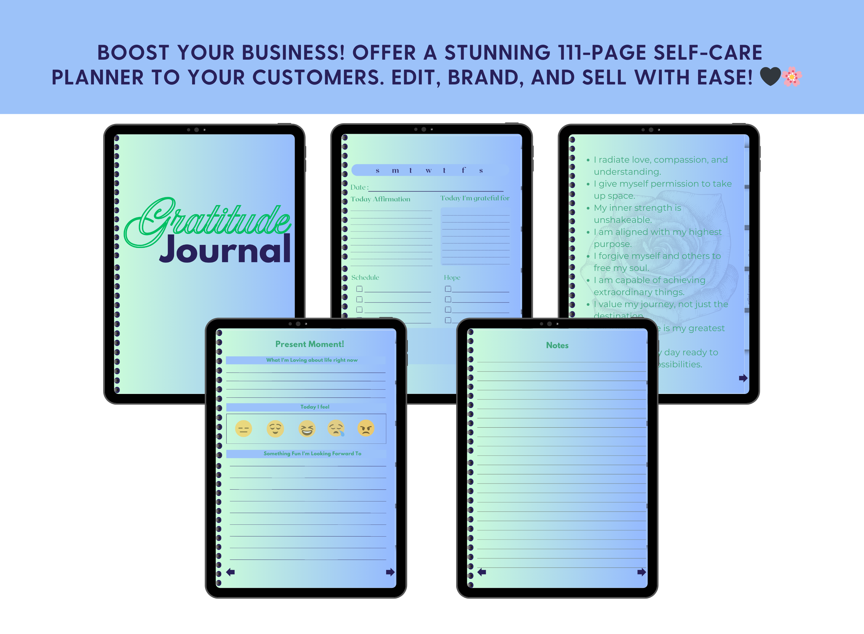 2025 Digital Gratitude Journal - PLR