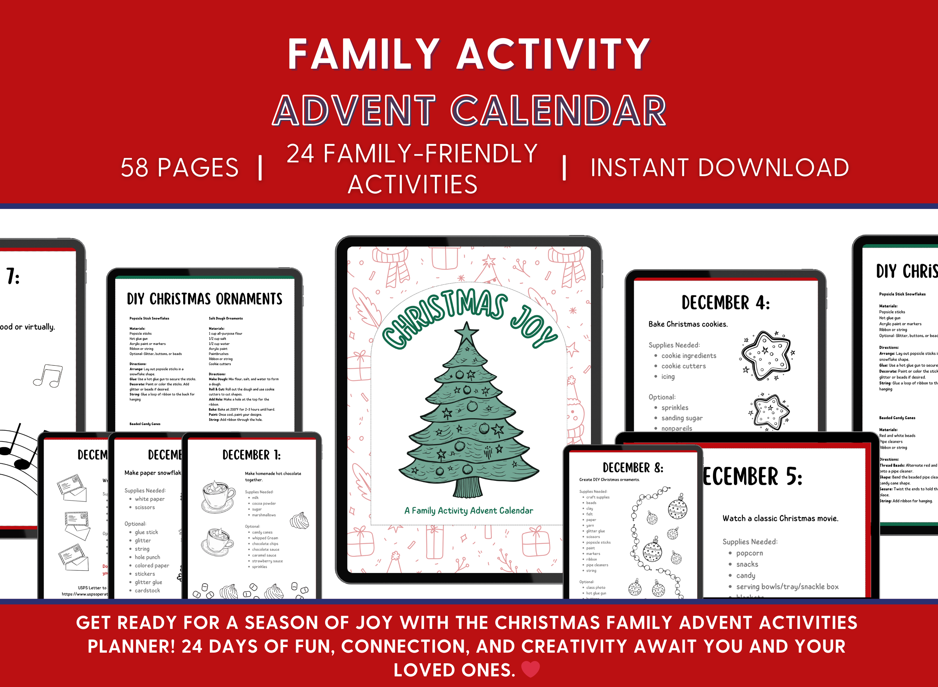 Family Christmas Activity Advent Calendar