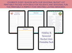 Load image into Gallery viewer, Holiday &amp; Seasonal Bucket Lists Printable Pack
