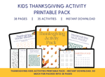 Load image into Gallery viewer, Kids Thanksgiving Activities Printable Pack
