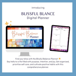 Blissful Balance Digital Planner - Colorful Mosaic