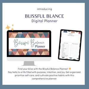 Blissful Balance Digital Planner - Dark Boho