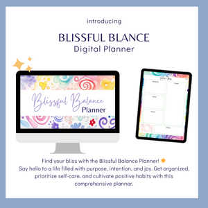 Blissful Balance Digital Planner - Rainbow