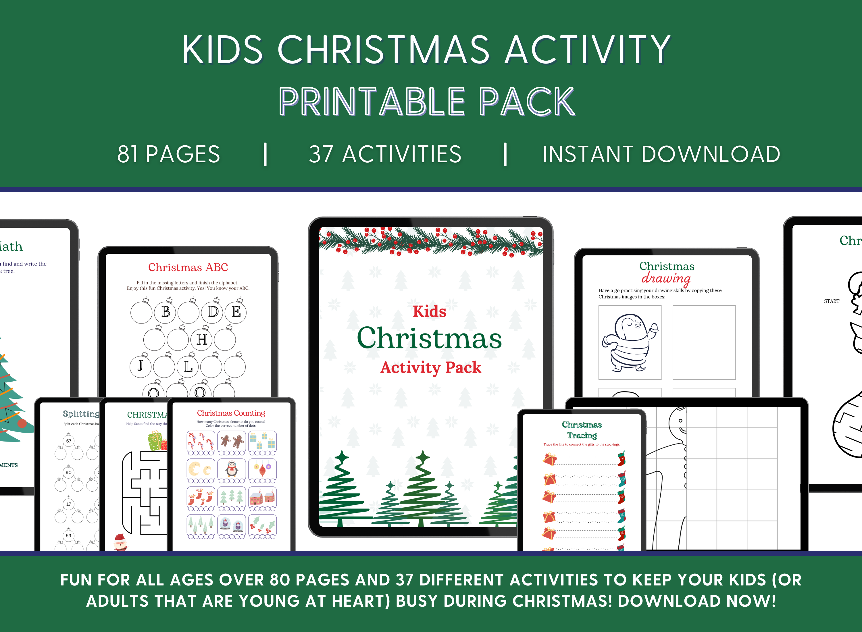 Kids Christmas Activities Printable Pack