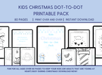 Load image into Gallery viewer, Kids Christmas Dot-to-dot Coloring Book Printable Pack
