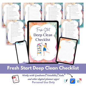 Fresh Start Deep Clean Checklist