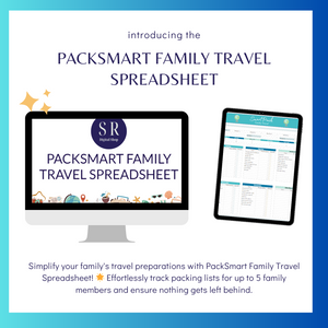 PackSmart Family Travel Spreadsheet