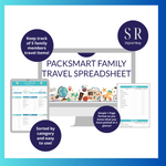 Load image into Gallery viewer, PackSmart Family Travel Spreadsheet
