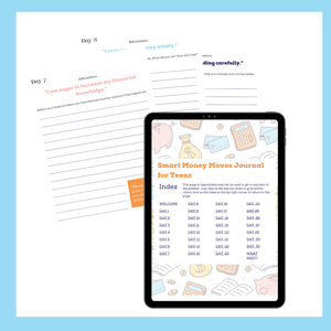 Smart Money Moves Journal For Teens - 30 Days of Affirmations and Reflections