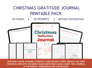 Christmas Gratitude Journal Printable for Adults