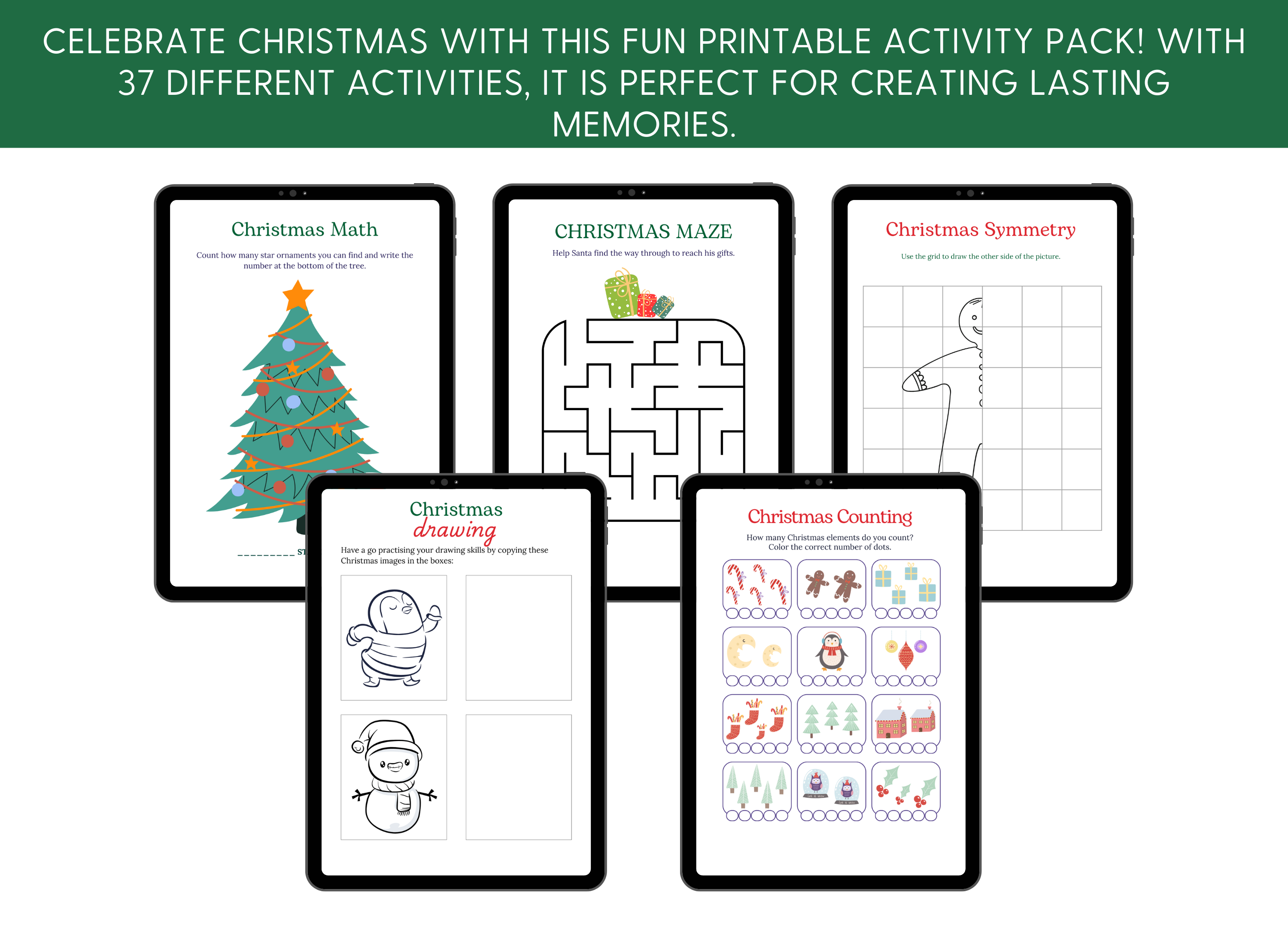 Kids Christmas Activities Printable Pack