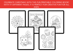 Load image into Gallery viewer, Kids Christmas Holiday Coloring Book Printable Pack
