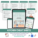 Load image into Gallery viewer, Kitchen Cheat Sheets - Digital &amp; Printable
