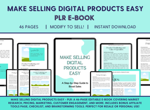 Make Selling Digital Products Easy e-Book - PLR