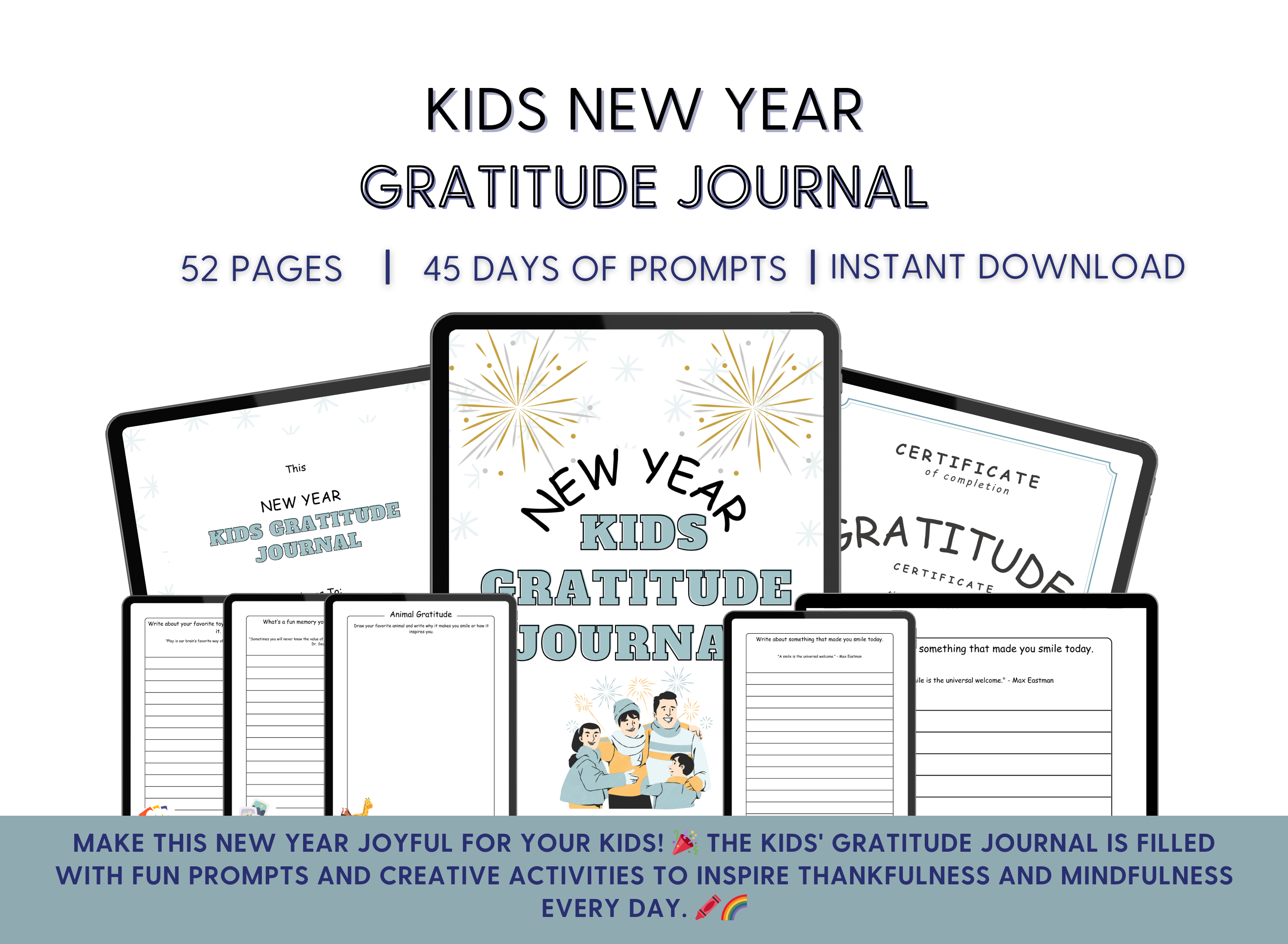 Kids New Year Gratitude Journal