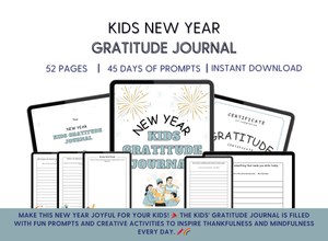 Kids New Year Gratitude Journal