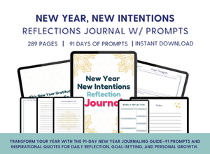 New Year, New Intentions Reflections Journal