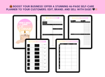 Load image into Gallery viewer, Self Care Printable Planner + Digital Planner - PLR
