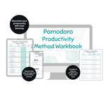 Load image into Gallery viewer, Pomodoro Productivity Method Workbook
