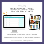 Load image into Gallery viewer, Reading Planner &amp; Tracker Spreadsheet for Fiction
