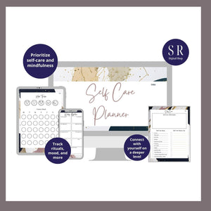 Blissful Balance Digital Planner - Abstract Modern Marble