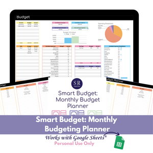 Smart Budget: Monthly Budgeting Planner Spreadsheet