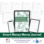 Load image into Gallery viewer, Smart Money Moves Journal - 30 Days of Affirmations and Reflections
