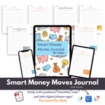 Load image into Gallery viewer, Smart Money Moves Journal For Teens - 30 Days of Affirmations and Reflections
