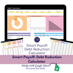 Load image into Gallery viewer, Smart Payoff: Debt Payoff Calculator Spreadsheet
