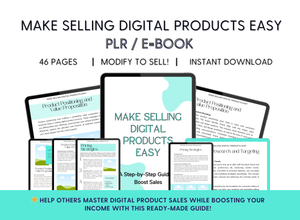 Make Selling Digital Products Easy e-Book - PLR