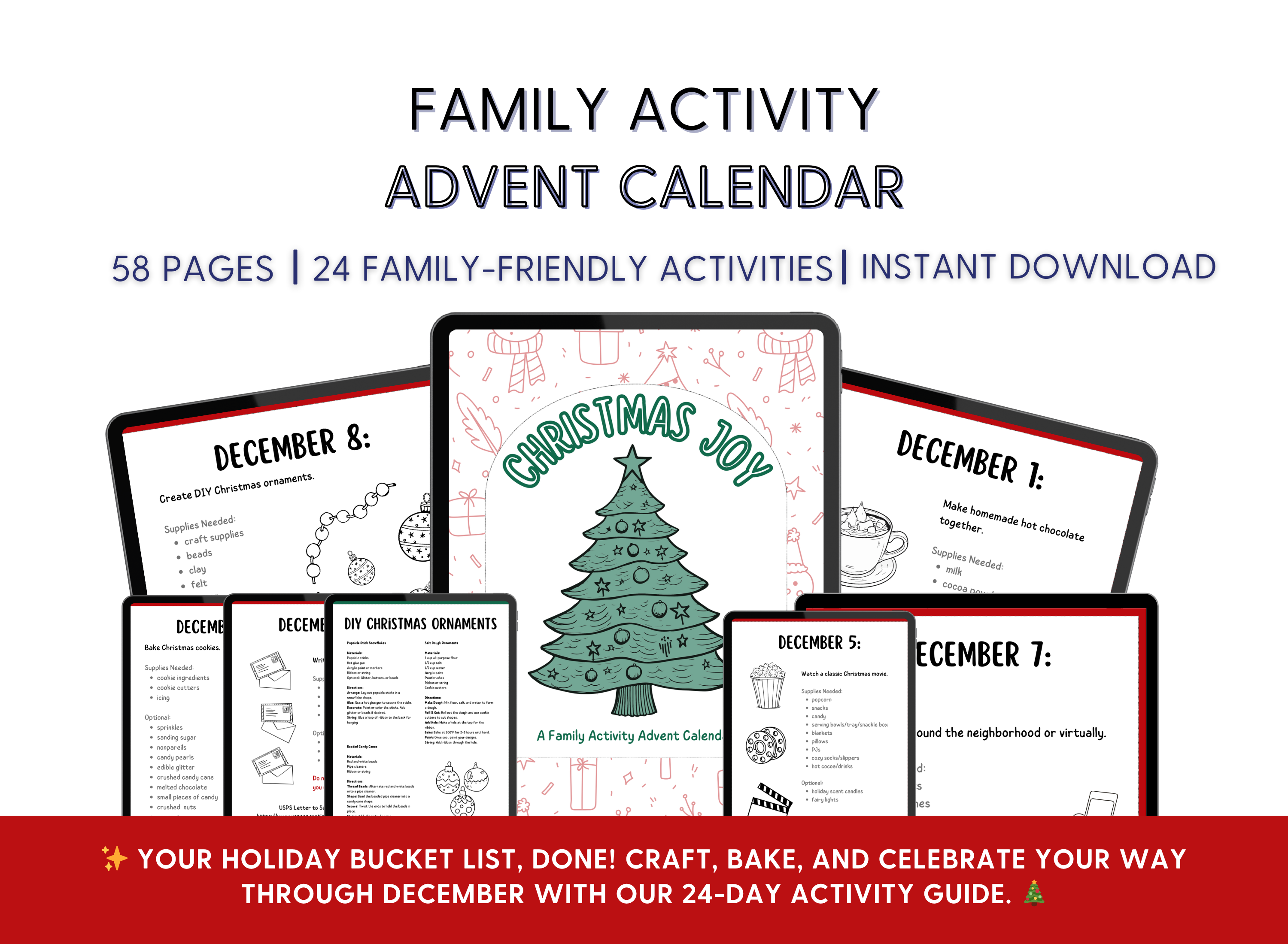 Family Christmas Activity Advent Calendar