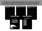 Load image into Gallery viewer, 2025 Weekly Digital Planner - Black &amp; Gray
