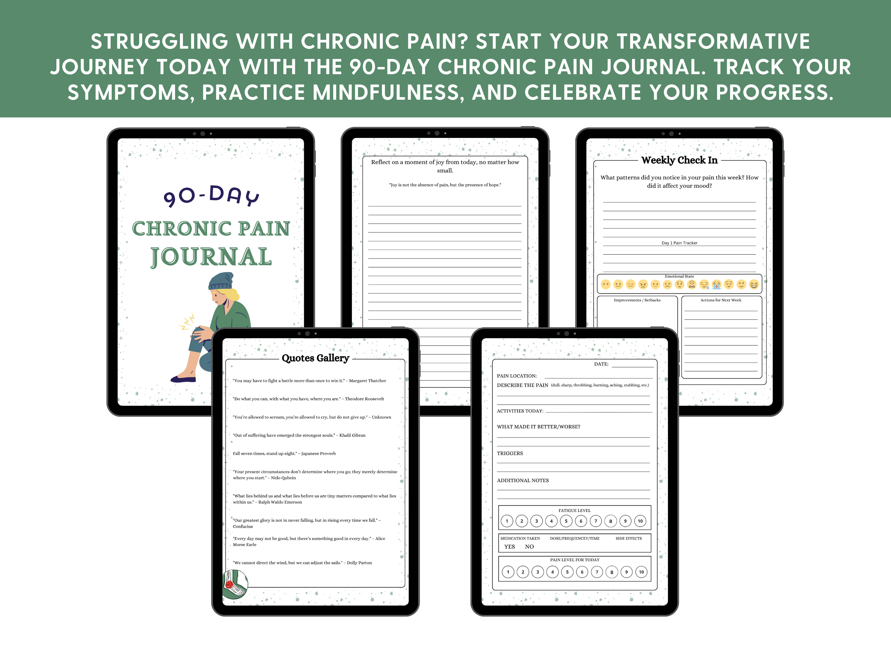 90-Day Chronic Pain Journal Printable