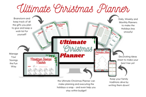 Ultimate Christmas Planner PDF 8.5 x 11 Typeable
