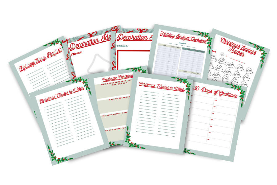 Ultimate Christmas Planner PDF 8.5 x 11 Typeable