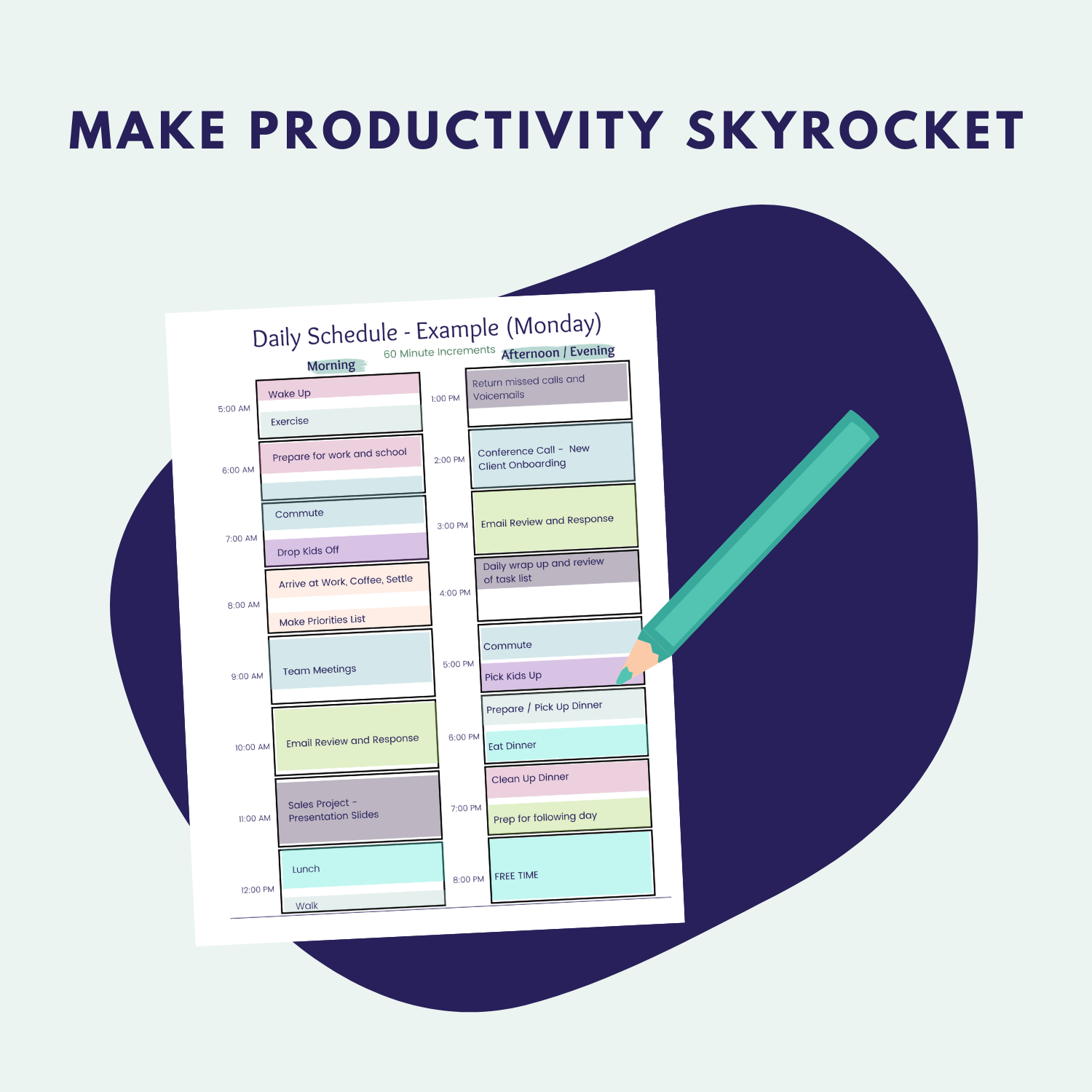 Time Blocking Productivity Method Workbook