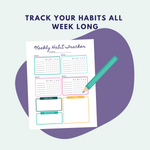 Load image into Gallery viewer, Bright Weekly Habit Tracker
